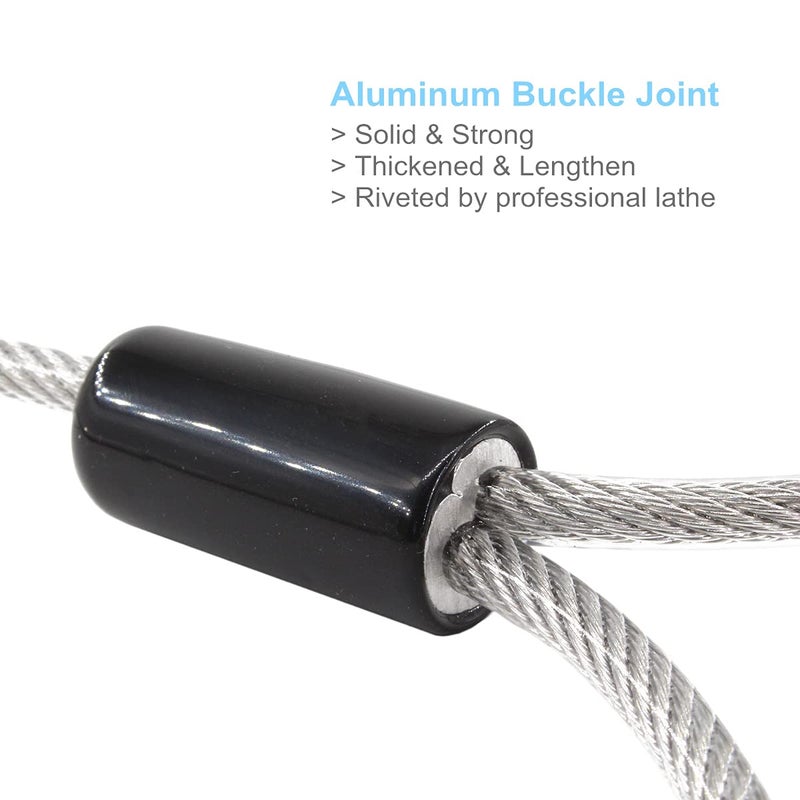 BAAPET 5 Feet Chew Proof Dog Leash with Coated Steel Cable and Soft Padded Handle Dog Leashes for Small, Medium and Large Dogs (White) - Image 5